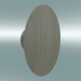modello 3D Appendiabiti Dots Wood (Ø13 cm, Rovere) - anteprima