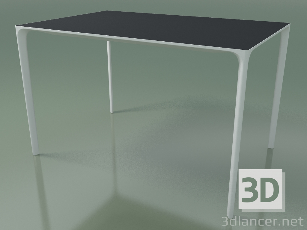 3D Modell Rechteckiger Tisch 0801 (H 74 - 79x120 cm, Laminat Fenix F06, V12) - Vorschau