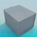 3D Modell Quadratischer Boden mit 2 Schubladen - Vorschau