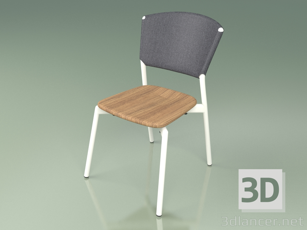 3D modeli Sandalye 020 (Metal Süt, Gri) - önizleme