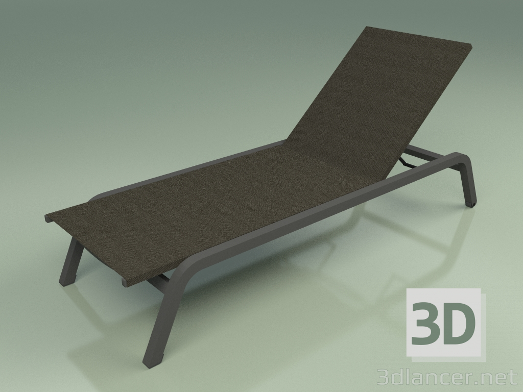modèle 3D Chaise longue 001 (Metal Smoke, Batyline IMO Graphite) - preview