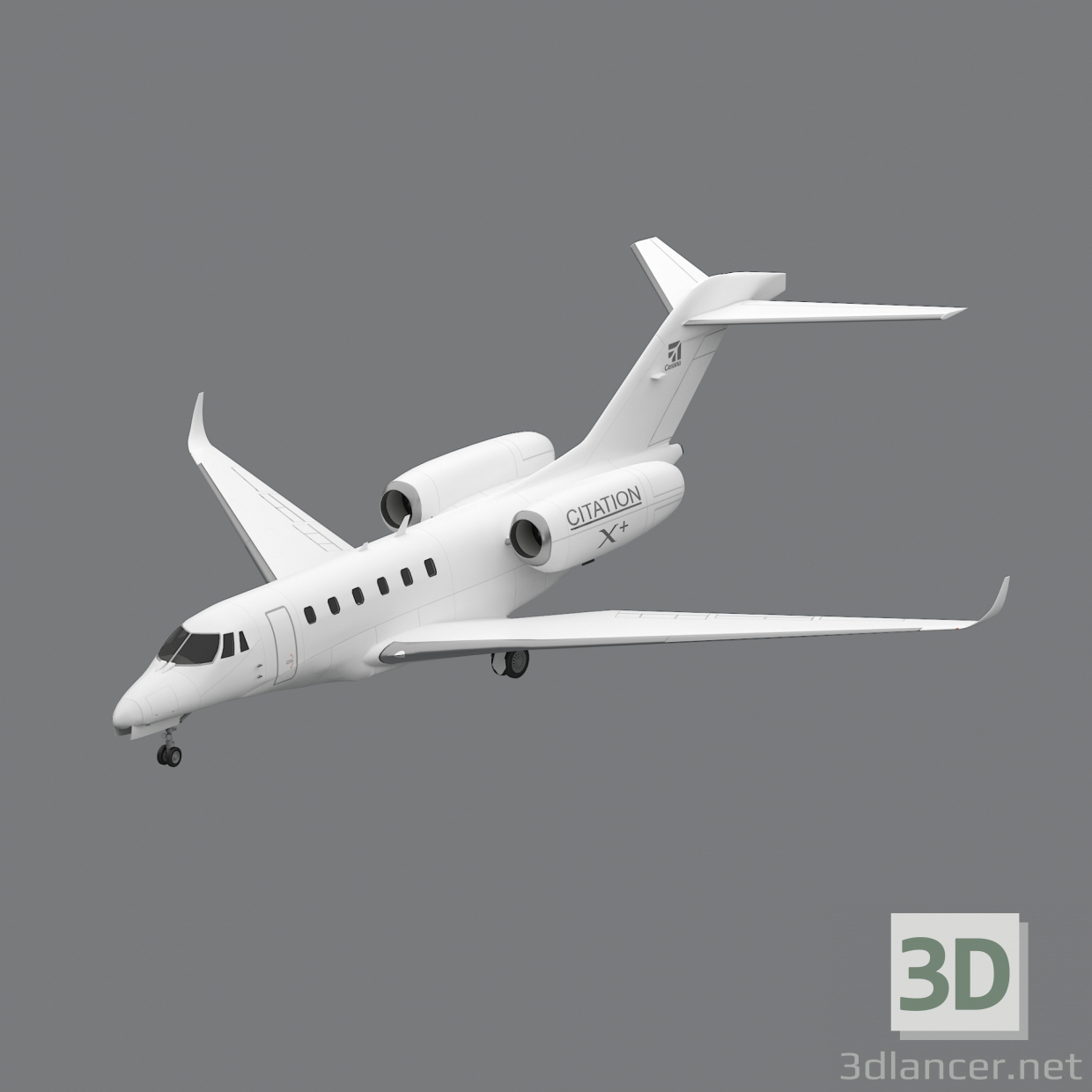 3d Cessna Citation X model buy - render