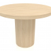 Modelo 3d Mesa de jantar DT 011 (D=1000x750, madeira branca) - preview