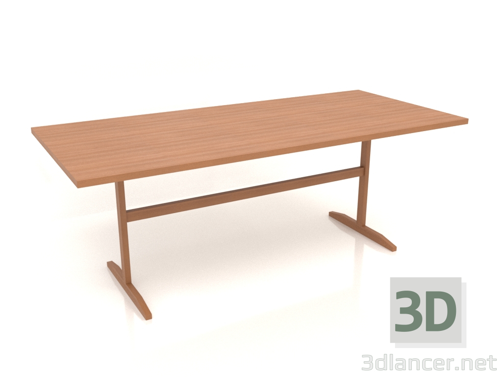 Modelo 3d Mesa de jantar DT 12 (2000x900x750, madeira vermelha) - preview