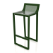 3d model High stool with a high back (Bottle green) - preview