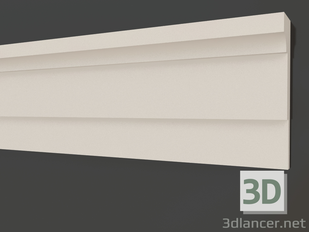 3d model Moldura de yeso LG 085 (150x40) - vista previa