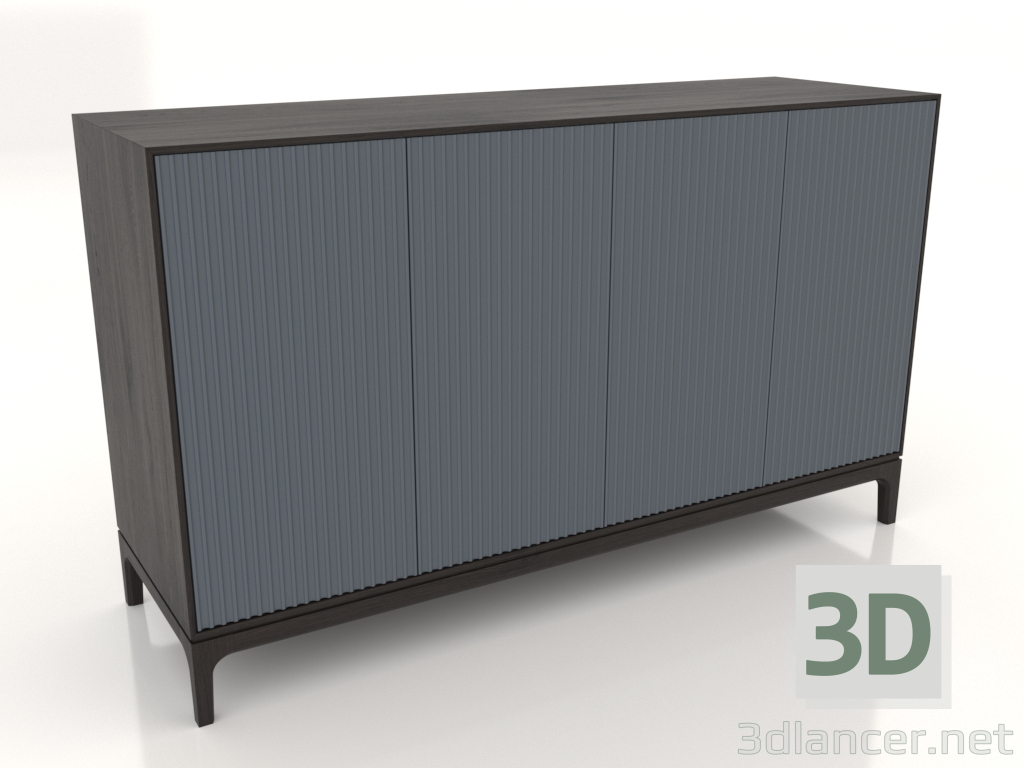 3D Modell TV-Ständer FARGO mit gefrästen Fronten 1600x500x950 mm (Schiefer, Wenge-Eiche, Option 1) - Vorschau 3D Modell TV-Ständer FARGO mit gefrästen Fronten 1600x500x950 mm (Schiefer, Wenge-Eiche, Option 1) - Vorschau