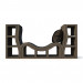 modello 3D Progettazione libreria divano - anteprima