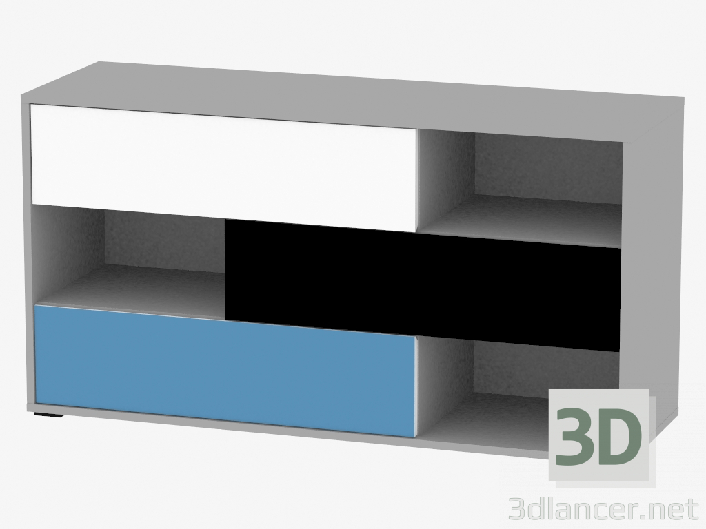 3D Modell Schrank 3S (TYP LASK01) - Vorschau