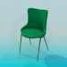 3d model Stool with a backrest - preview