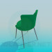 3d model Stool with a backrest - preview