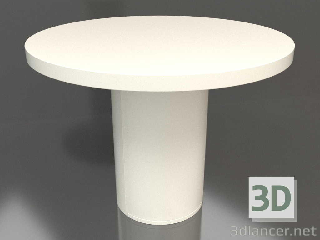 Modelo 3d Mesa de jantar DT 011 (D=1000x750, cor branca de plástico) - preview