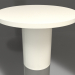 3D modeli Yemek masası DT 011 (D=1000x750, beyaz plastik renk) - önizleme