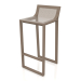 3d model High stool with a high back (Bronze) - preview