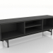 modèle 3D Meuble TV 3 1450 mm (noir RAL 9005) - preview