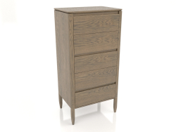 Cassettiera alta, finitura impiallacciata rovere L (55x39,5x112,4 cm)