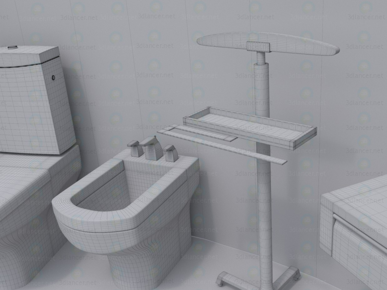 3d Villeroy and Boch BELLEVUE & collection model buy - render 3d Villeroy and Boch BELLEVUE & collection model buy - render