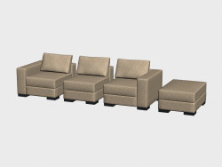 Elements for a sofa bed Brabus