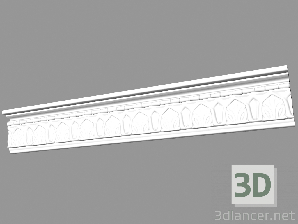 3d model Molded cornice (КФ17) - preview