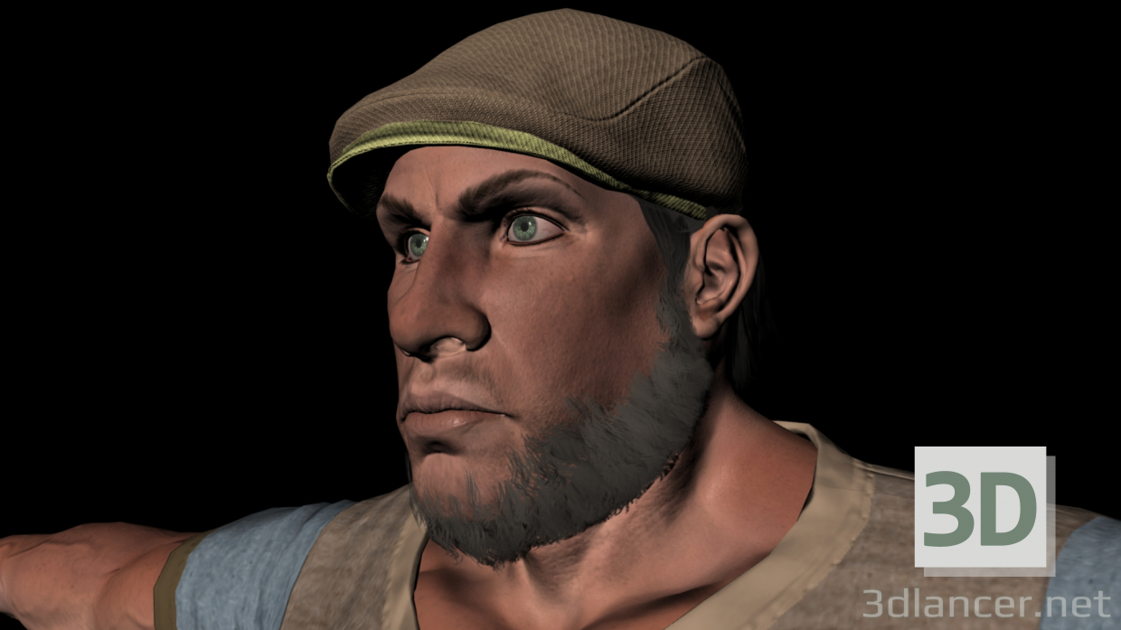 3d Barry model buy - render 3d Barry model buy - render