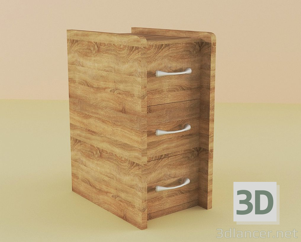3d model Cabinet under the computer desk - preview 3d model Cabinet under the computer desk - preview
