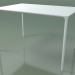 3D Modell Rechteckiger Tisch 0801 (H 74 - 79x120 cm, Laminat Fenix F01, V12) - Vorschau