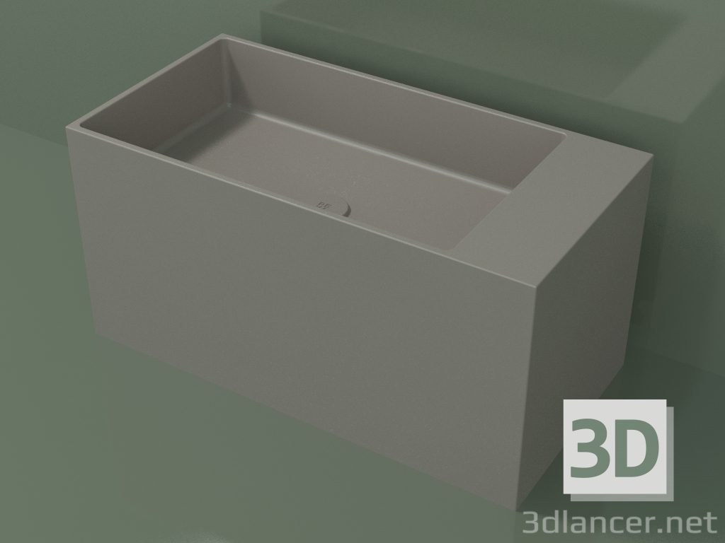 modello 3D Lavabo da appoggio (01UN42102, Clay C37, L 72, P 36, H 36 cm) - anteprima
