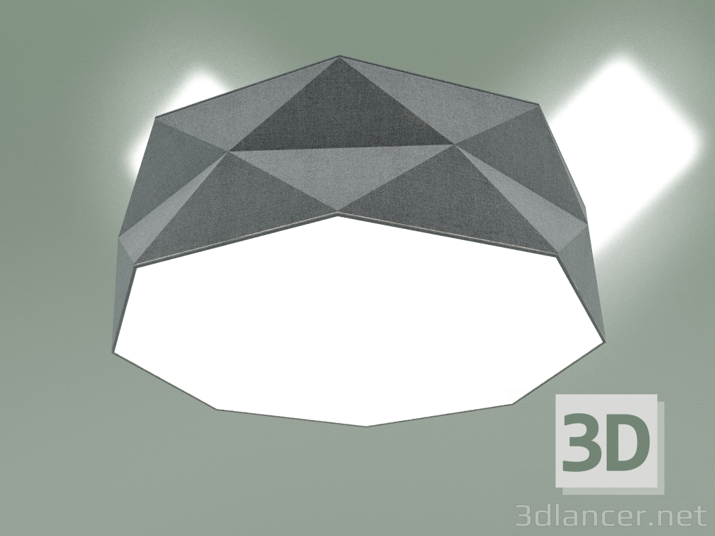 modello 3D Lampada da soffitto 1566 (grigio) - anteprima