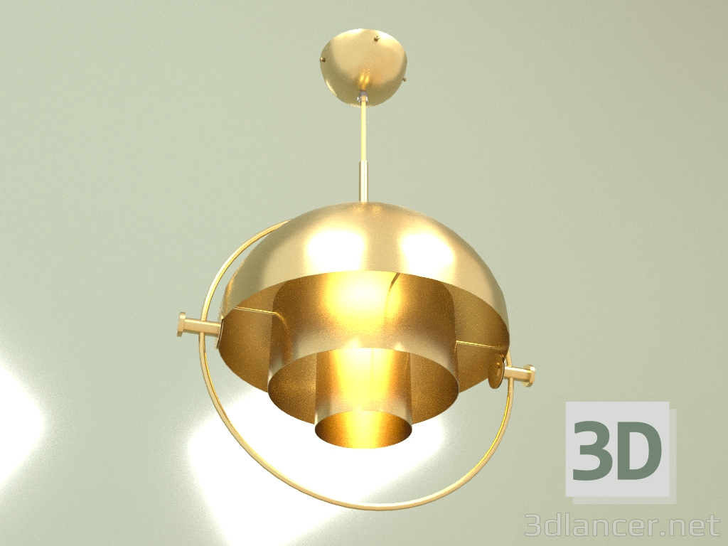 3d model Pendant lamp Tobias (brass) - preview