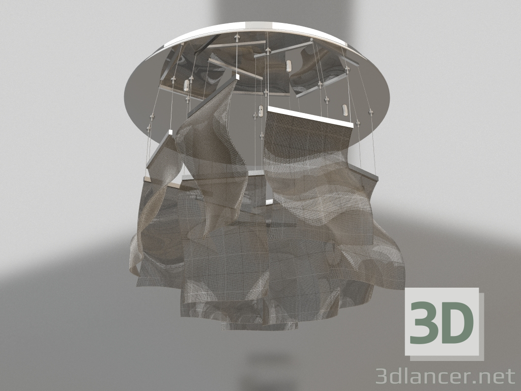 3D Modell Leuchte Liora chrom (08035-11.02) - Vorschau