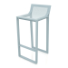 3d model High stool with a high back (Blue gray) - preview