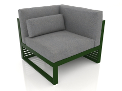 Modular sofa, section 6 right, high back (Bottle green)