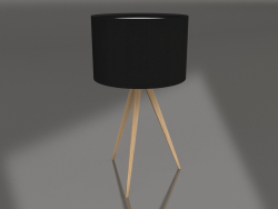 Masa lambası Tripod (Ahşap Siyah)