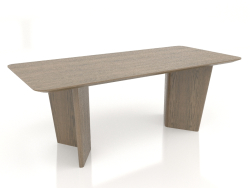 Table de salle à manger, finition placage chêne L (200x90x75 cm)