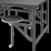modèle 3D de Table en bois avec tabourets de bar acheter - rendu