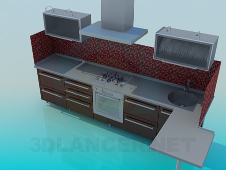 3d модель Кухня – превью 3d модель Кухня – превью