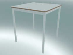 Стол квадратный Base 70X70 cm (White, Plywood, White)