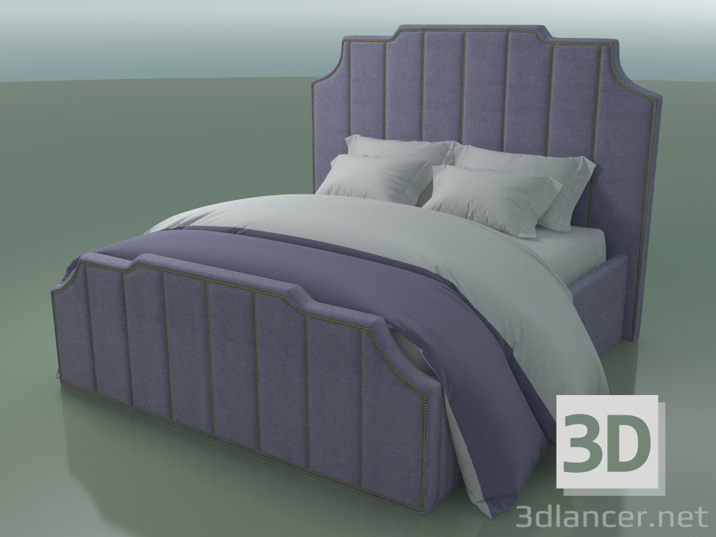 3d model Double bed (2140) - preview