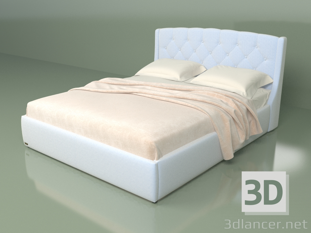 3D modeli Çift kişilik yatak Palmiye 1,6 m - önizleme