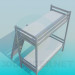 3d model Bunk bed with ladder - preview