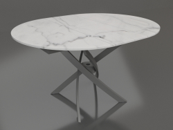 Folding table Charly 100-129 (light marble pattern)