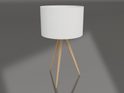 Masa lambası Tripod (Ahşap Beyaz)