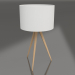 3d model Lámpara de mesa Trípode (Madera Blanca) - vista previa