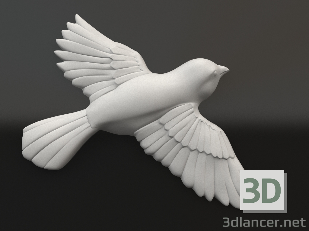 3d model Decorative element gypsum DE 061 4 (245x200x29) - preview