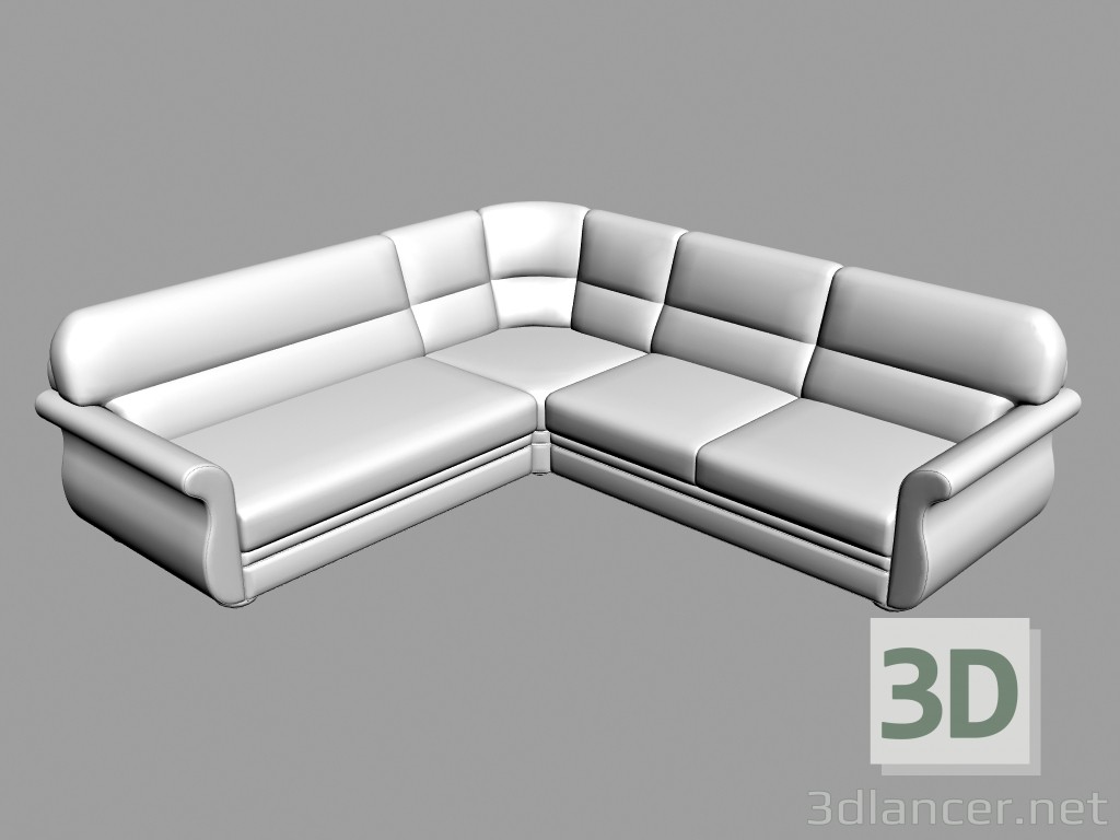 3d модель Кутовий диван Ortey (варіант 1) – превью