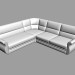 3d модель Кутовий диван Ortey (варіант 1) – превью