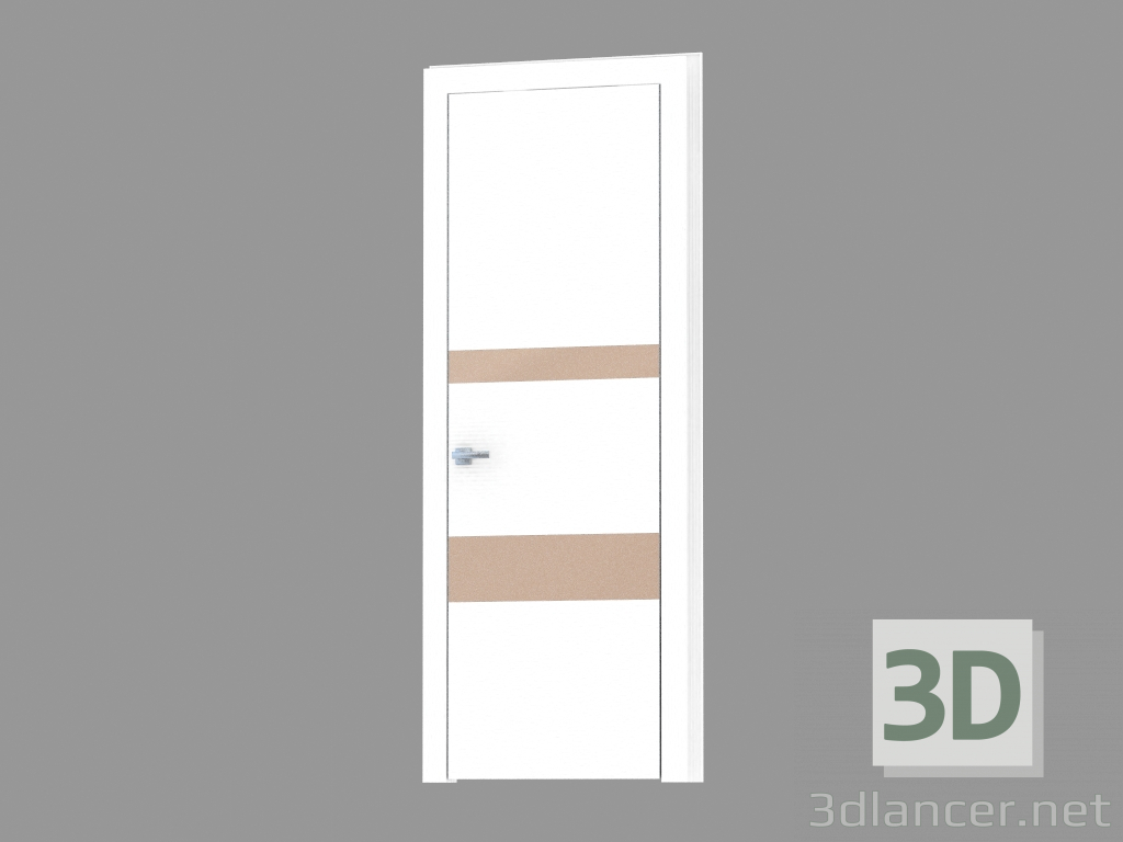 Modelo 3d Porta Interroom (78st.31 prata bronza) - preview