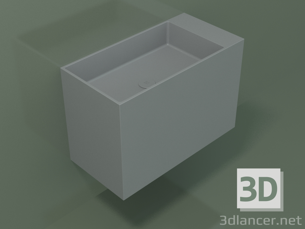 3d model Wall-mounted washbasin (02UN43102, Silver Gray C35, L 72, P 36, H 48 cm) - preview