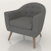 3d model Armchair Florence (dark grey) - preview