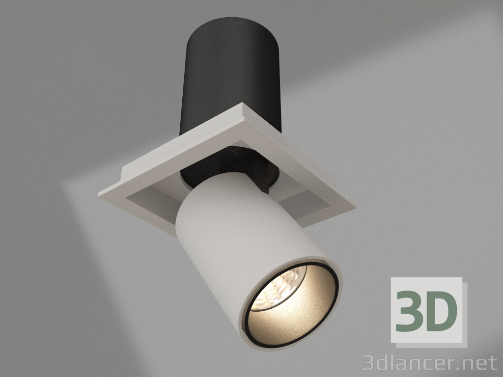 3D Modell Lampe LTD-PULL-S110x110-10W Day4000 (WH, 24 Grad, 230V) - Vorschau